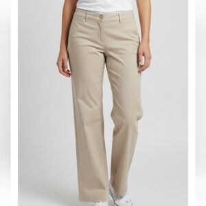 Dockers Khaki Casual Pants Trousers Women's Sz 10 Flared Leg Y2K 90s Streetwear